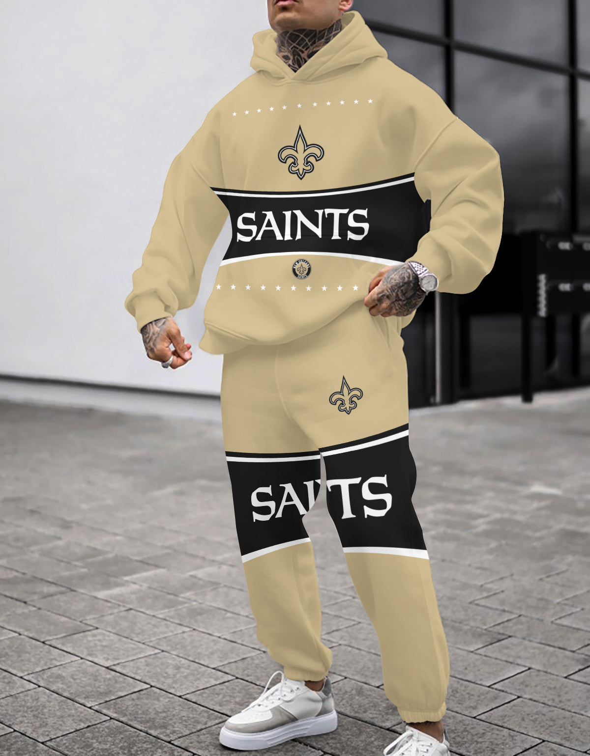 New Orleans Saints Combo Pullover Hoodie And Sweatpants AZBTPHSP000426