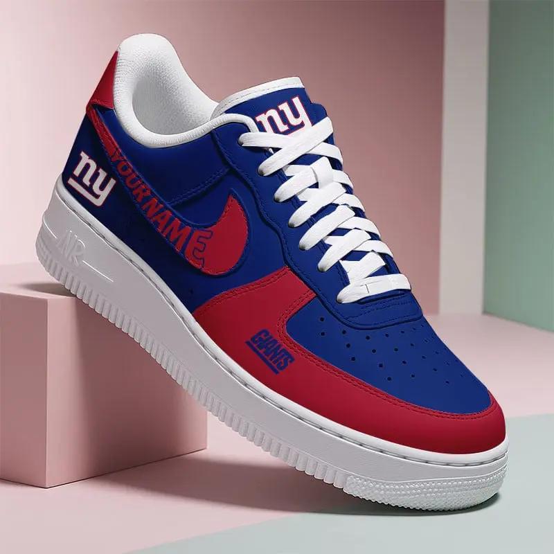 New York Giants New Personalized AF1-1 Sneakers 2025 AZBTAF1N000024