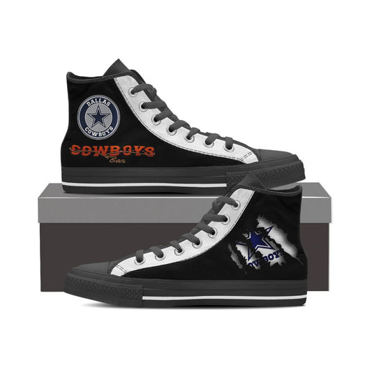 Dallas Cowboys 2 High Top Shoes