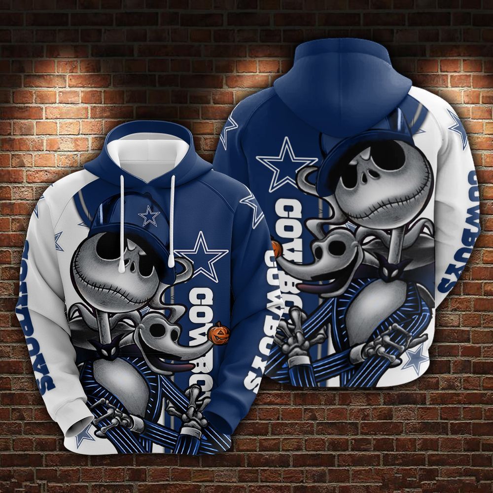 Dallas Cowboys and Jack skellington Hoodie 596