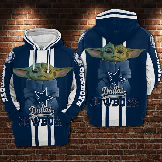 Dallas Cowboys Baby Yoda Hoodie 2