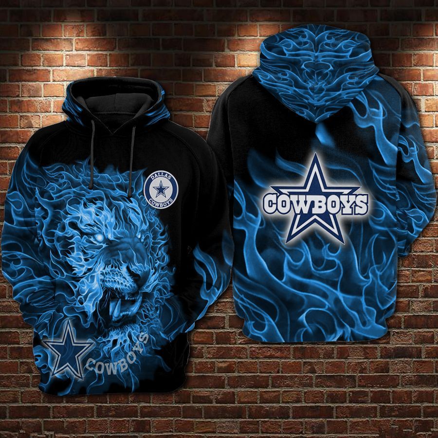 Dallas Cowboys Fire Style Hoodie
