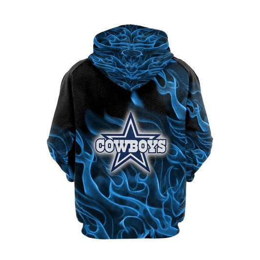 Dallas Cowboys Fire Style Hoodie
