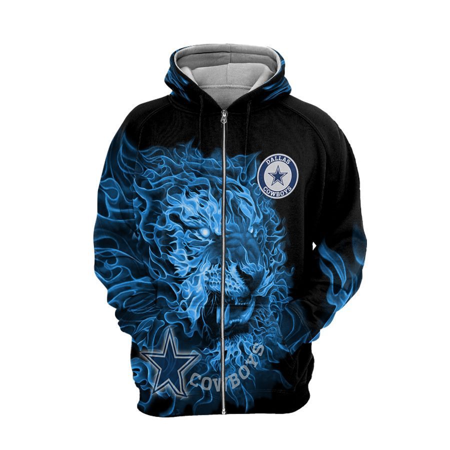Dallas Cowboys Fire Style Hoodie