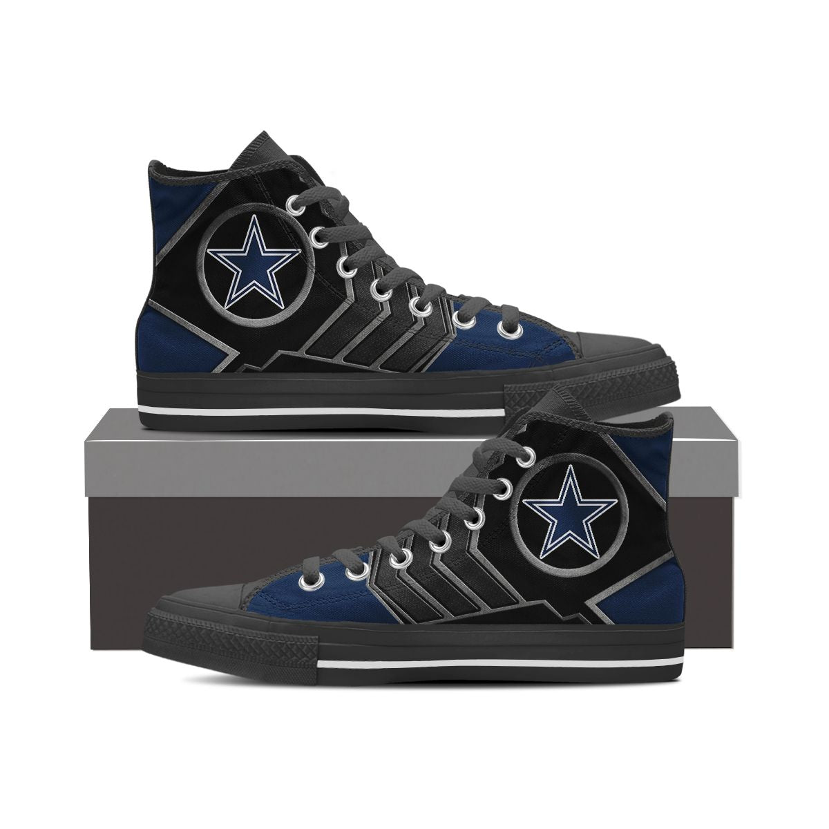 Dallas Cowboys High Top Shoes 010
