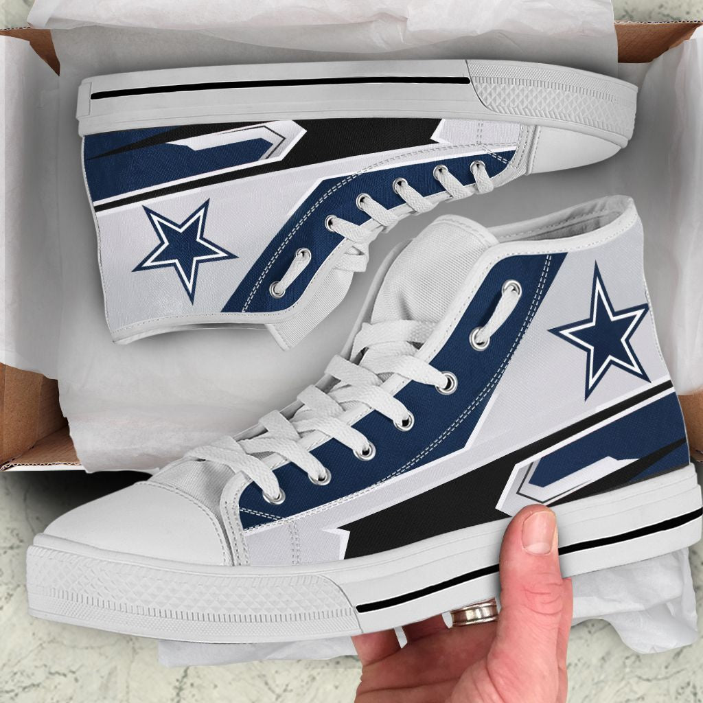 Dallas Cowboys High Top Shoes 014