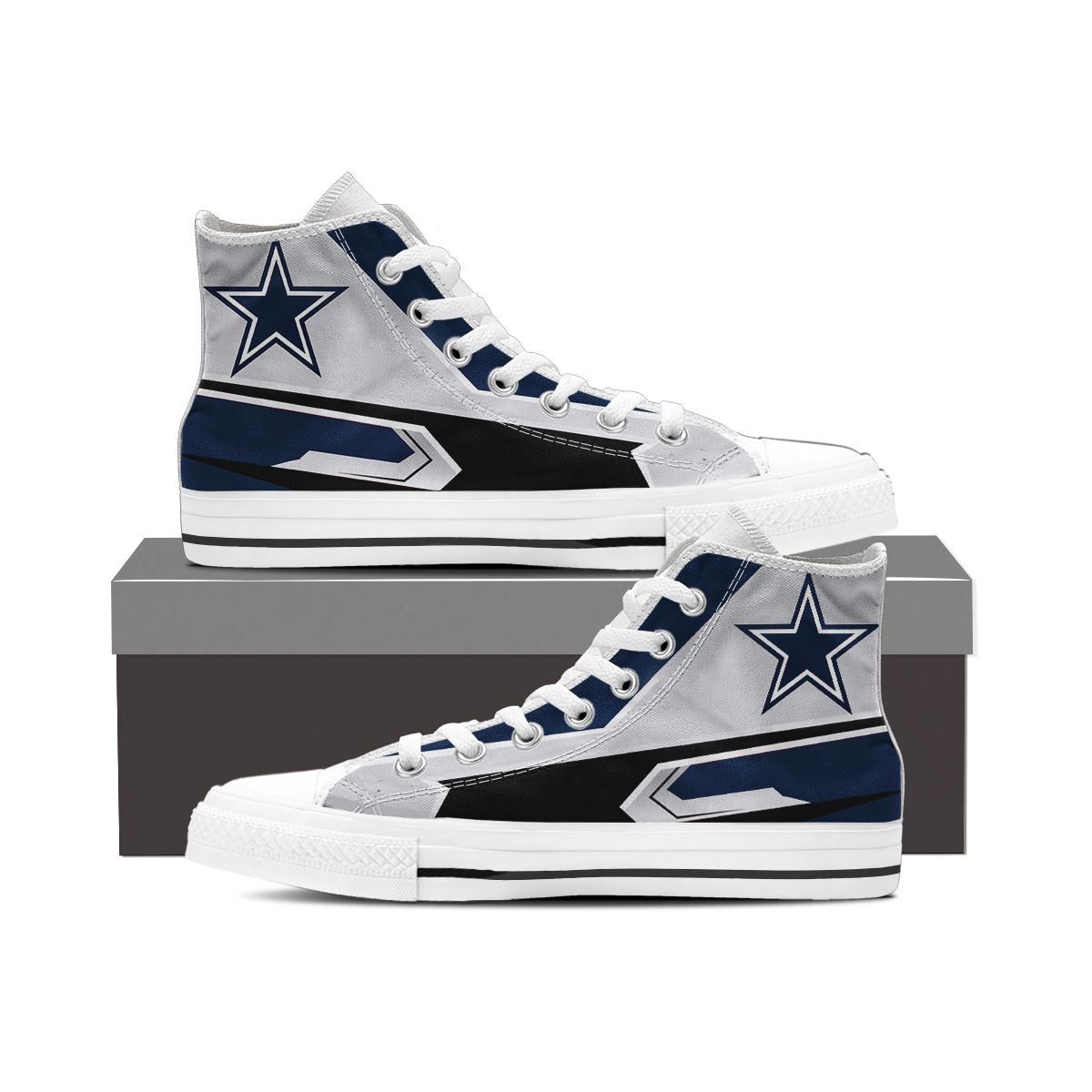 Dallas Cowboys High Top Shoes 014