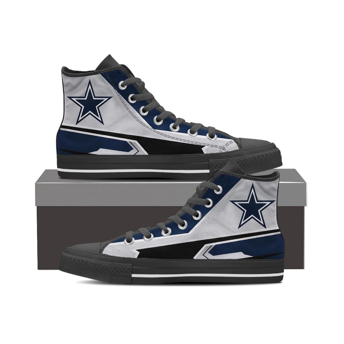 Dallas Cowboys High Top Shoes 014