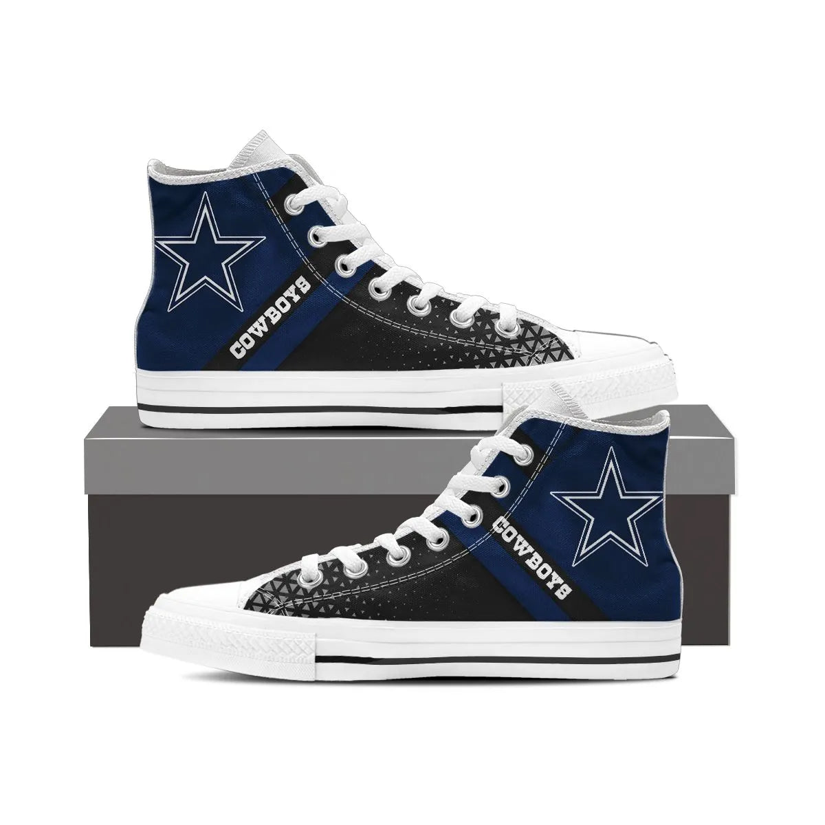 Dallas Cowboys High Top Shoes 017