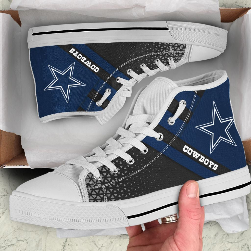 Dallas Cowboys High Top Shoes 017