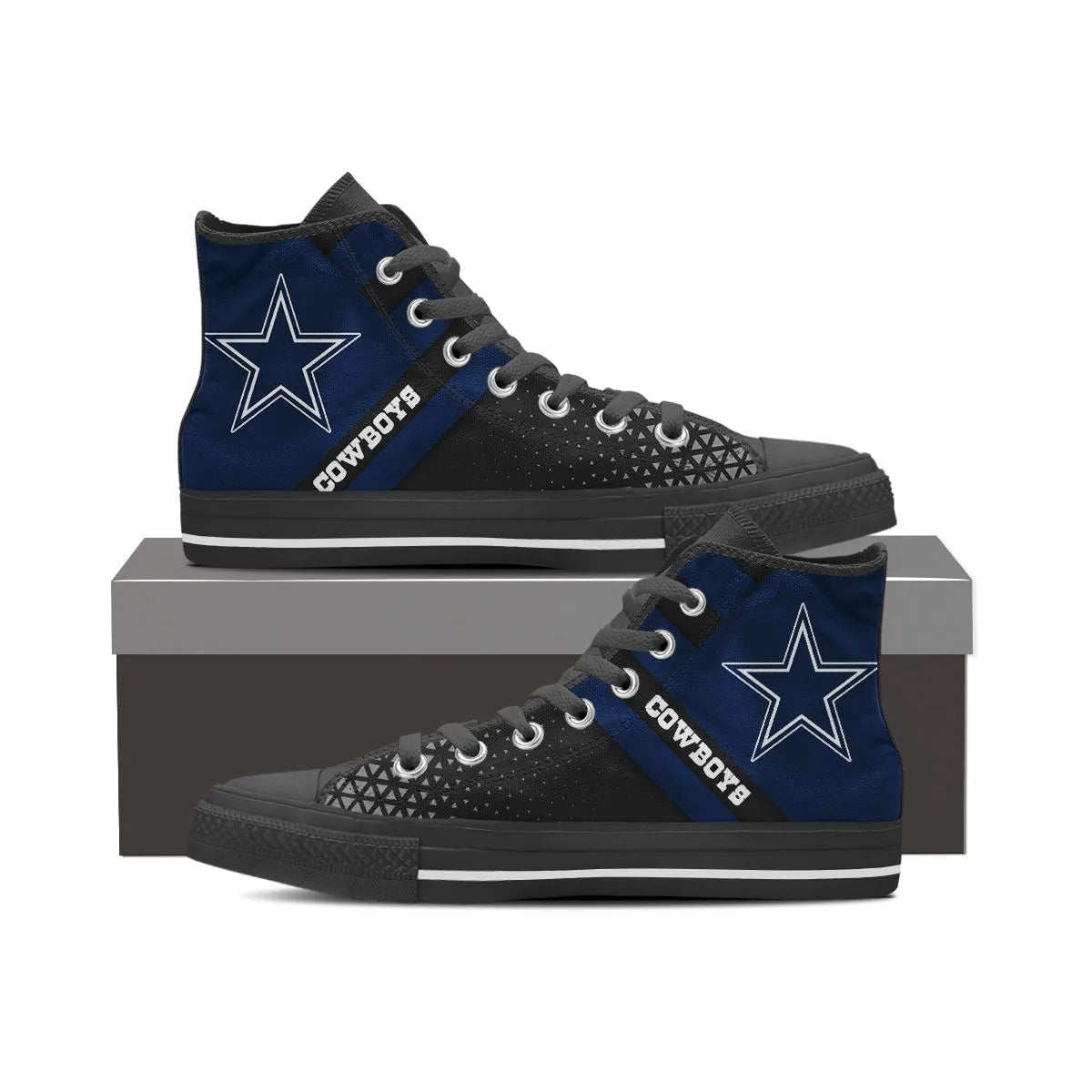 Dallas Cowboys High Top Shoes 017