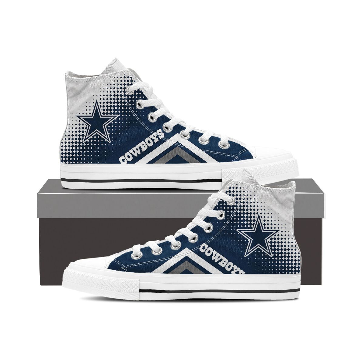 Dallas Cowboys High Top Shoes 022