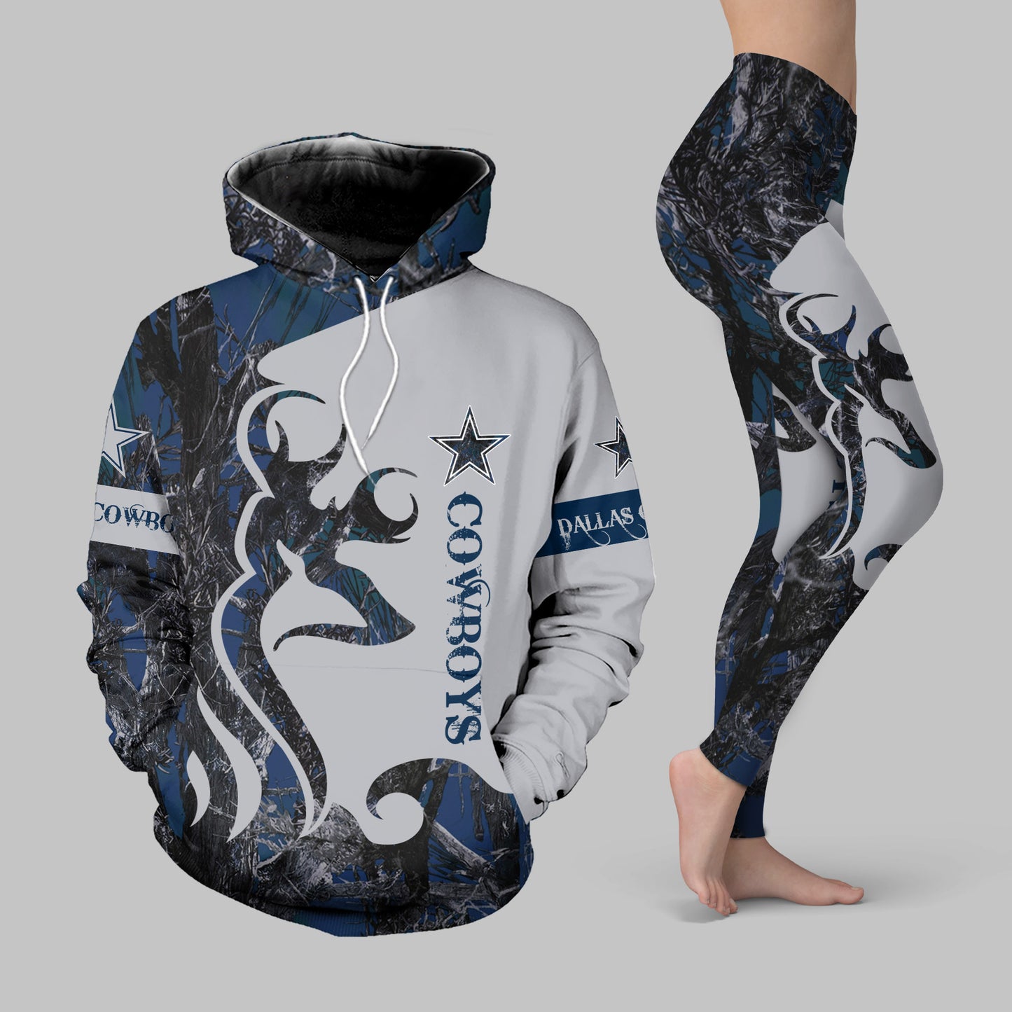 Dallas Cowboys Leggings And Hoodie BG40