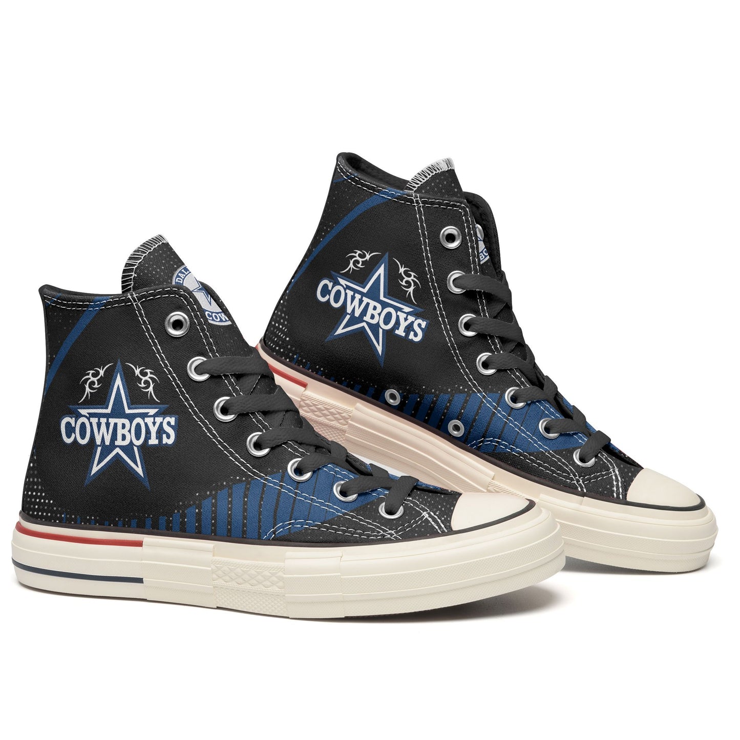 Dallas Cowboys New High Top Canvas Shoes 36