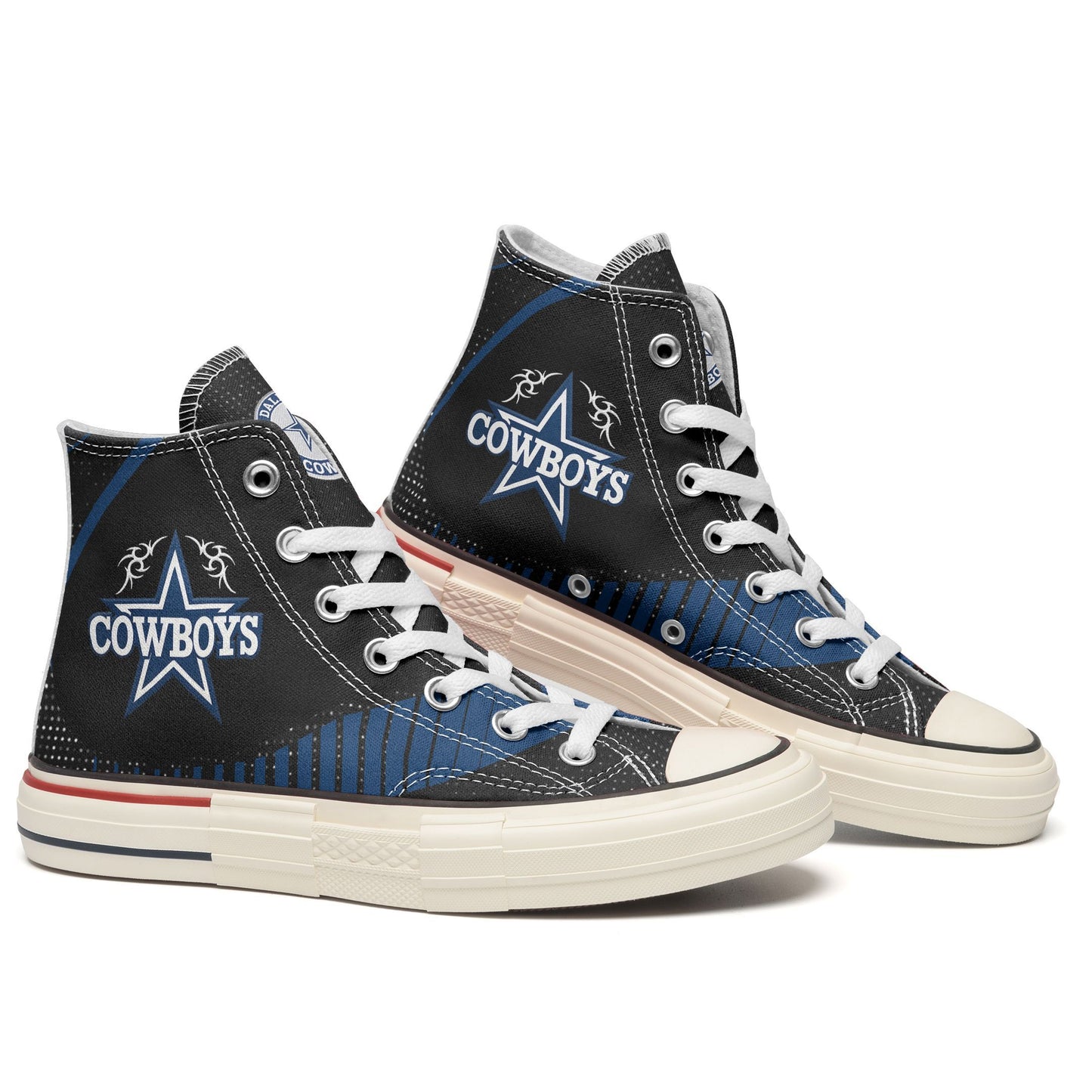 Dallas Cowboys New High Top Canvas Shoes 36