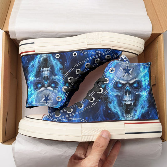 Dallas Cowboys New High Top Canvas Shoes 41