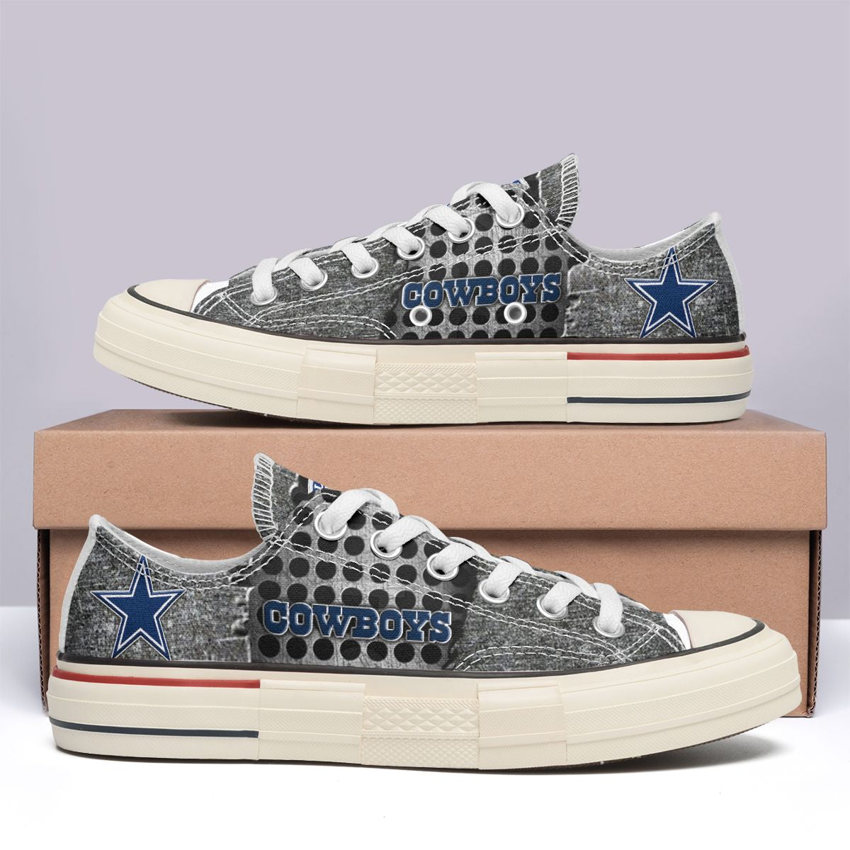 Dallas Cowboys New Low Top Canvas Shoes 01