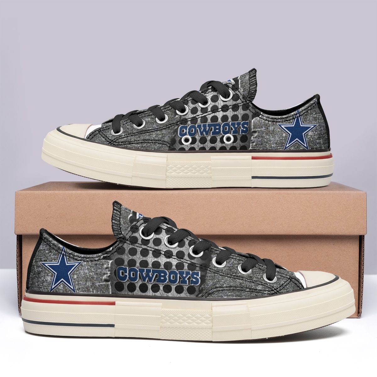 Dallas Cowboys New Low Top Canvas Shoes 01