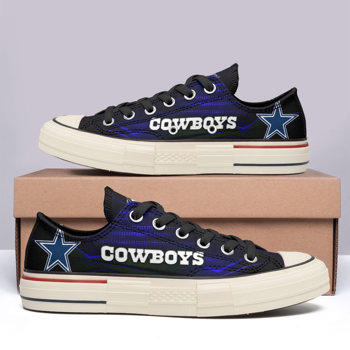 Dallas Cowboys New Low Top Canvas Shoes 09