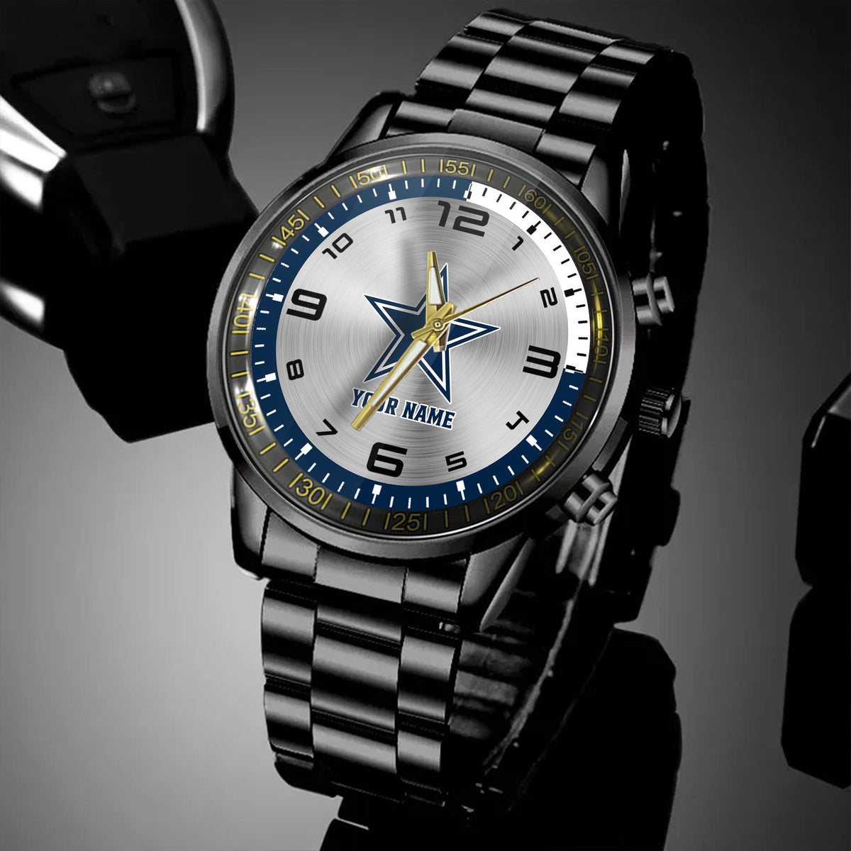 Dallas Cowboys Black Fashion Watch Gifts For Sport Fans AZWATCH009