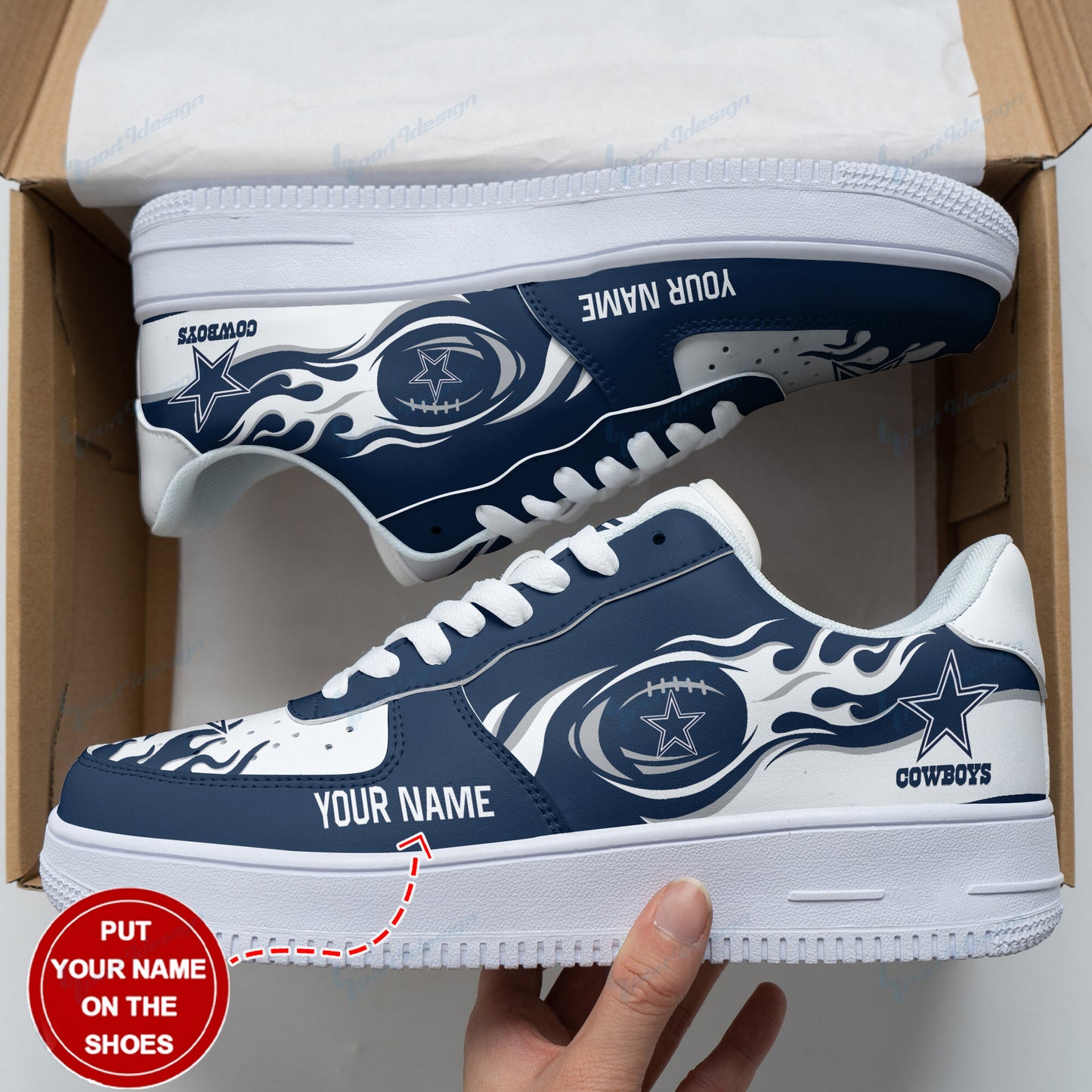 Dallas Cowboys Personalized AF1 Shoes BG134