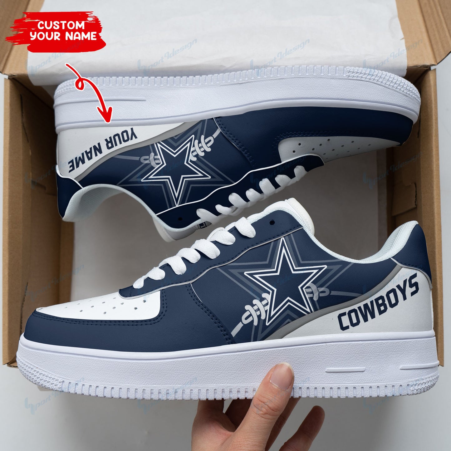 Dallas Cowboys Personalized AF1 Shoes BG143