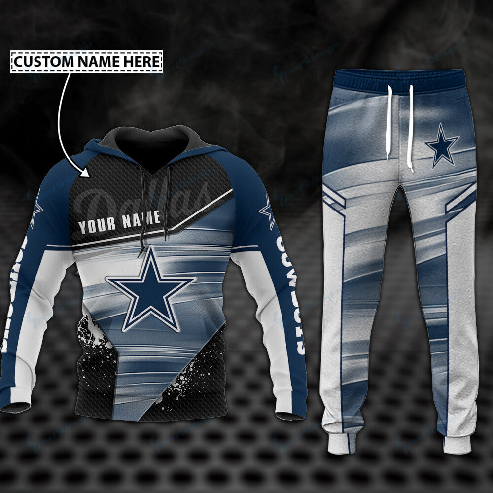 Dallas Cowboys Personalized Hoodie and Jogger Set BG840