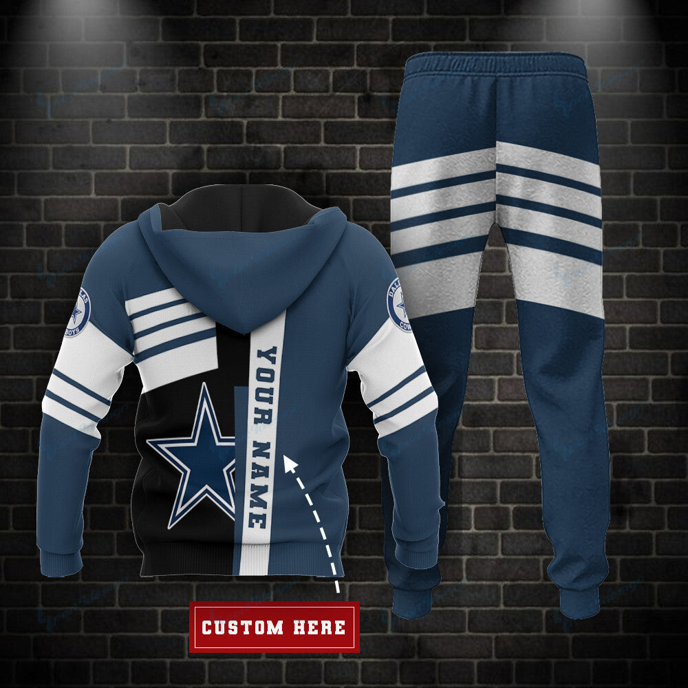 Dallas Cowboys Personalized Hoodie and Jogger Set BG867