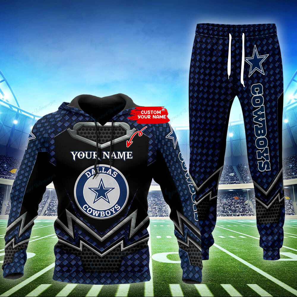 Dallas Cowboys Personalized Hoodie and Jogger Set BG870