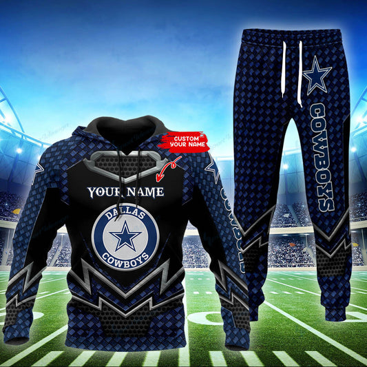 Dallas Cowboys Personalized Hoodie and Jogger Set BG870