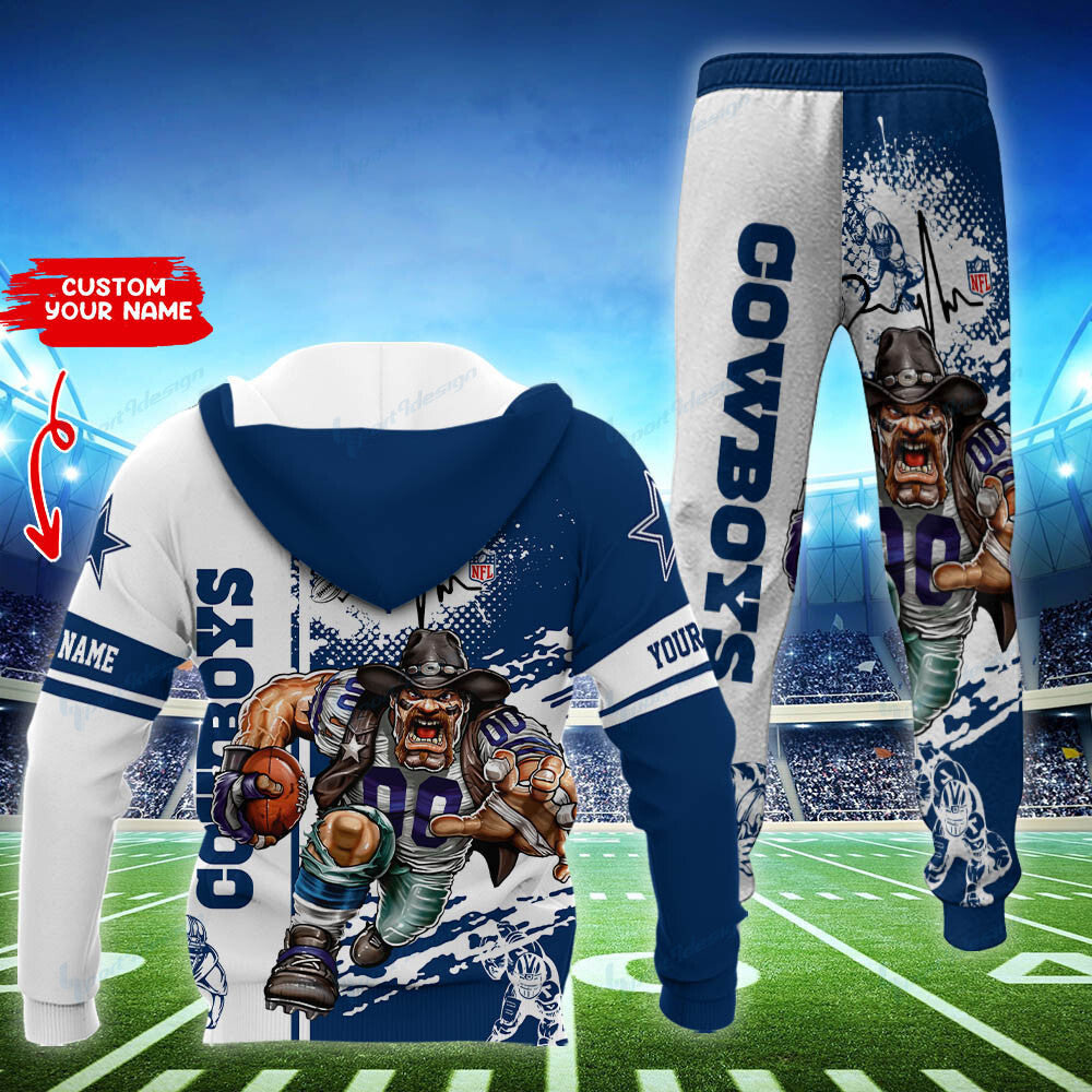 Dallas Cowboys Personalized Hoodie and Jogger Set Hoodie BG860