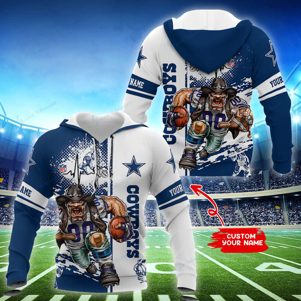 Dallas Cowboys Personalized Hoodie and Jogger Set Hoodie BG860