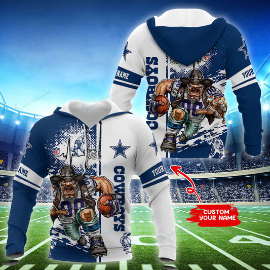 Dallas Cowboys Personalized Hoodie and Jogger Set Hoodie BG860