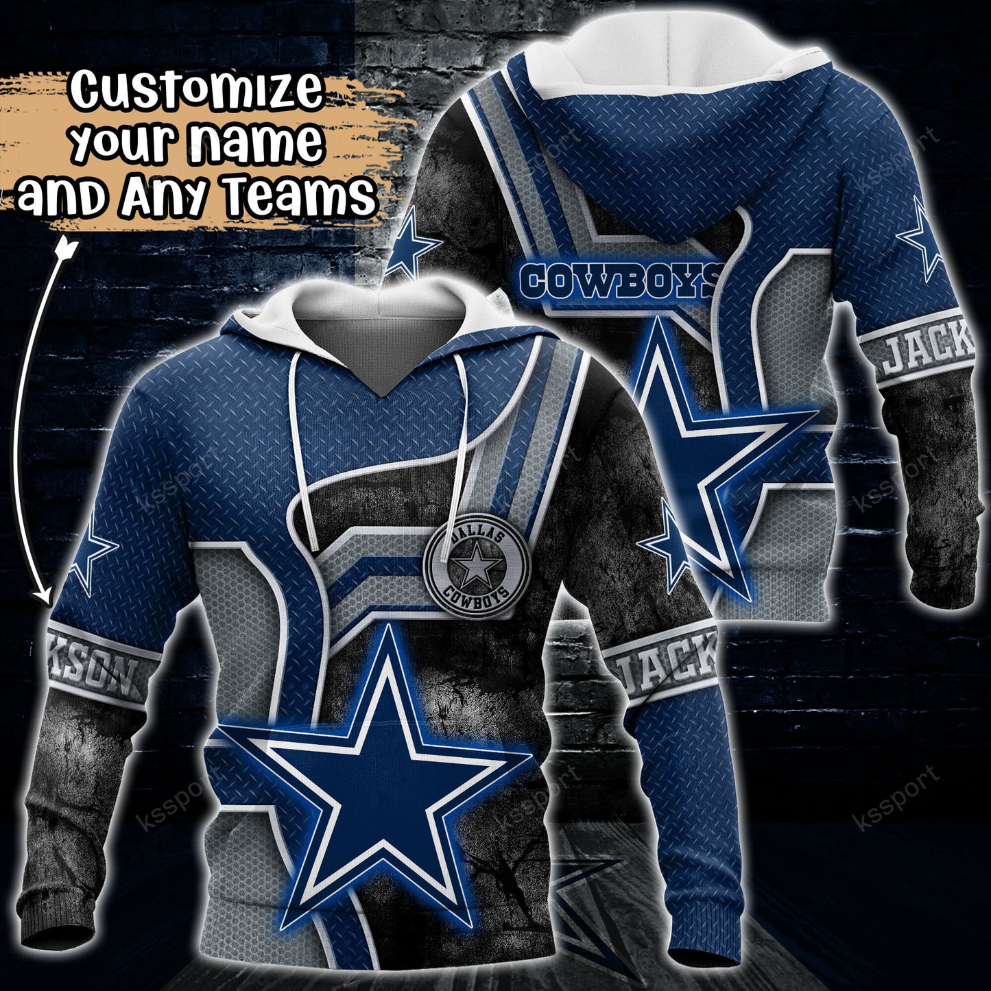 Dallas Cowboys Personalized Hoodie BG892