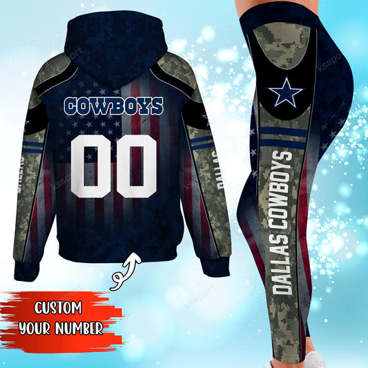Dallas Cowboys Personalized Leggings And Hoodie BG71