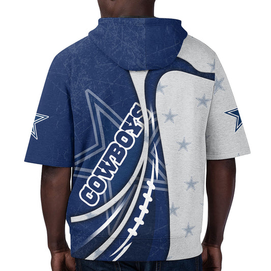 Dallas Cowboys Short Sleeve Hoodie BG06
