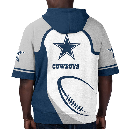 Dallas Cowboys Short Sleeve Hoodie BG15