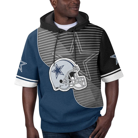 Dallas Cowboys Short Sleeve Hoodie BG16