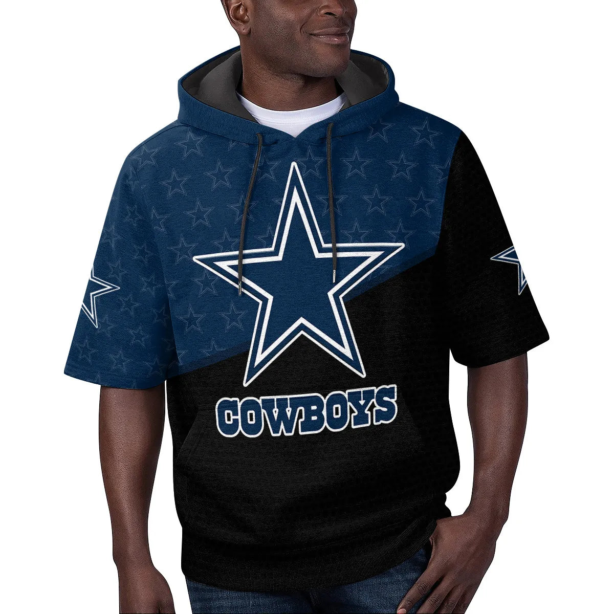 Dallas Cowboys Short Sleeve Hoodie BG24