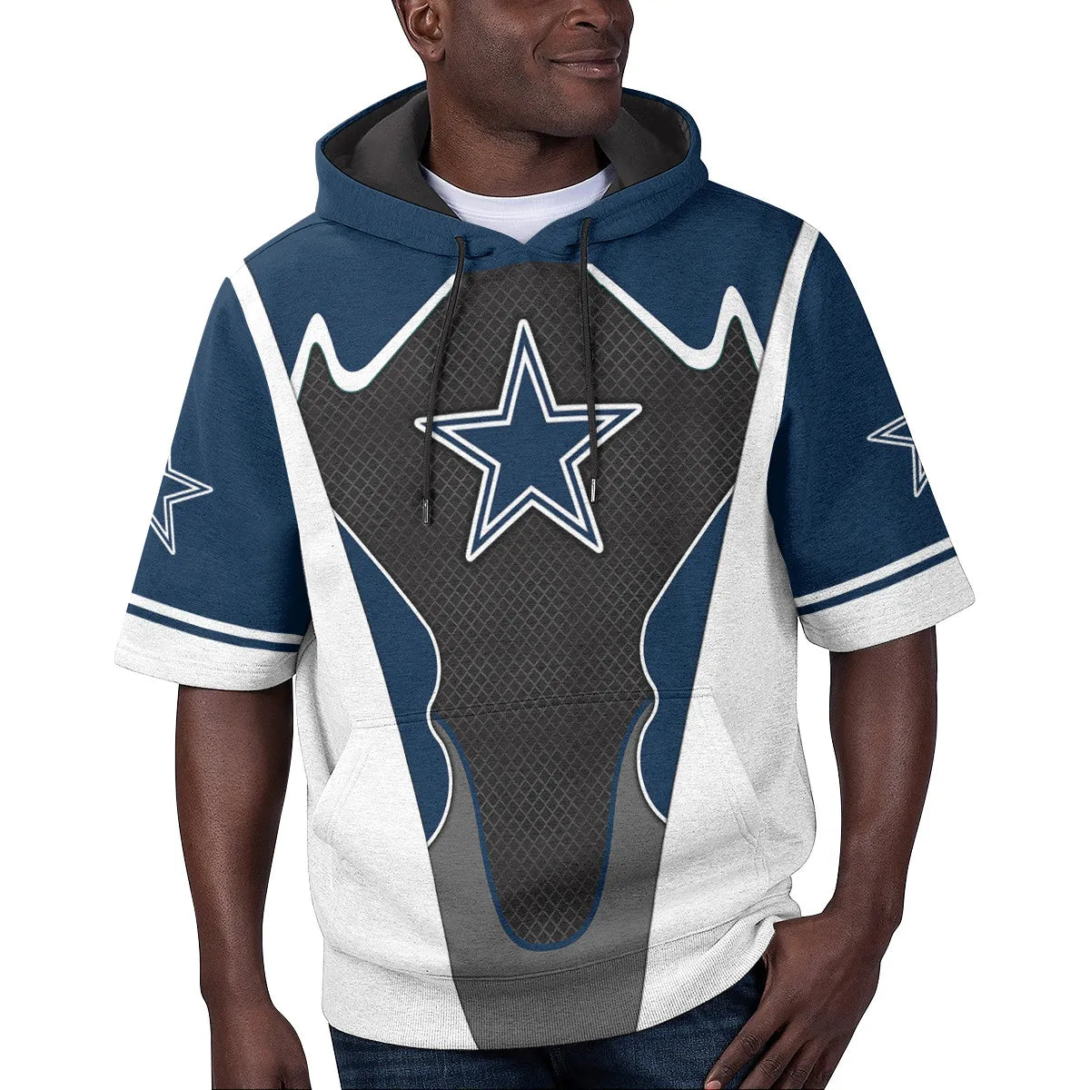 Dallas Cowboys Short Sleeve Hoodie BG29