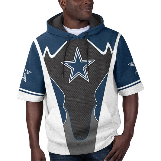 Dallas Cowboys Short Sleeve Hoodie BG29