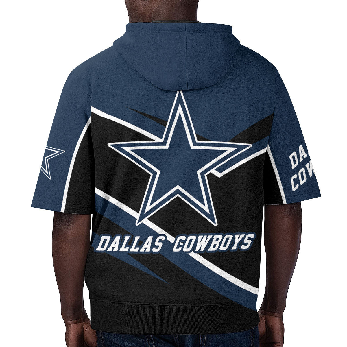 Dallas Cowboys Short Sleeve Hoodie BG59