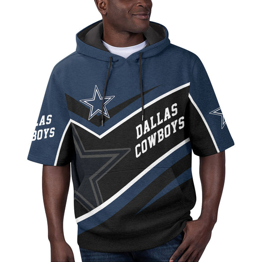 Dallas Cowboys Short Sleeve Hoodie BG59