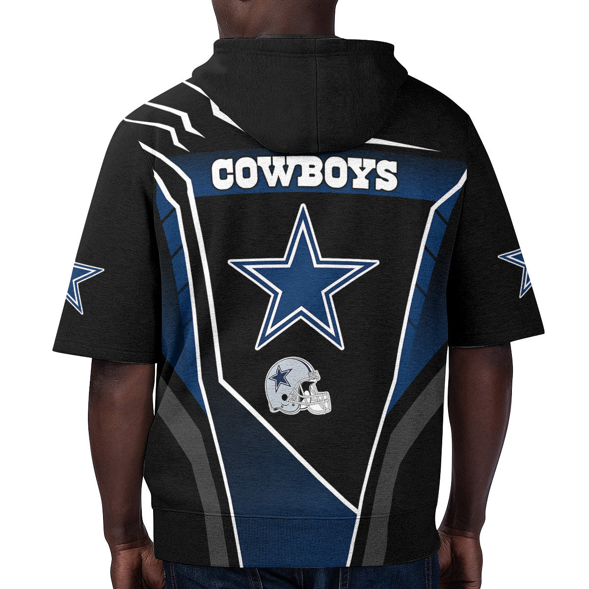 Dallas Cowboys Short Sleeve Hoodie BG60