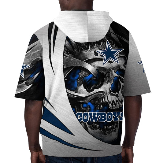 Dallas Cowboys Short Sleeve Hoodie BG61