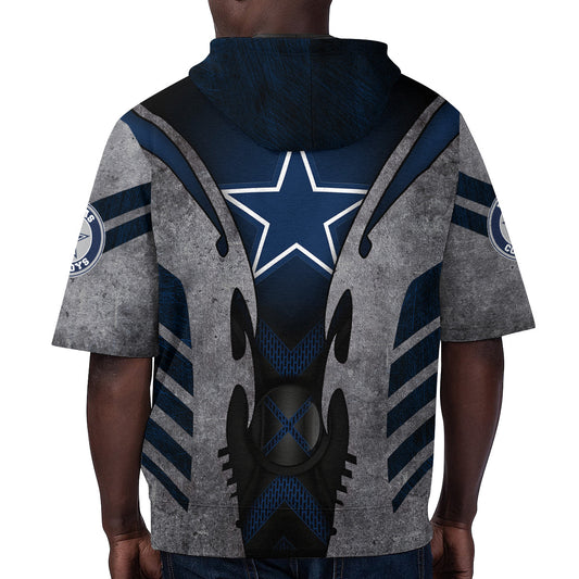 Dallas Cowboys Short Sleeve Hoodie BG65