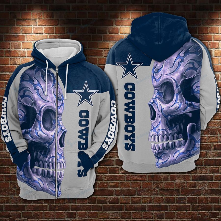 Dallas Cowboys Skull Hoodie 1