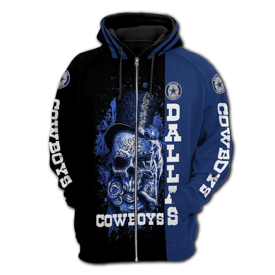 Dallas Cowboys Skull Hoodie 2