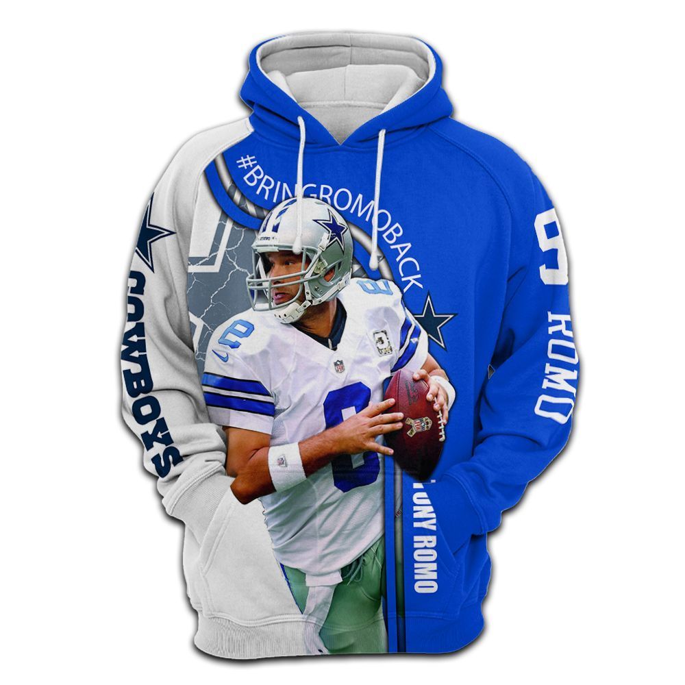Dallas Cowboys VM Romo Back Hoodie