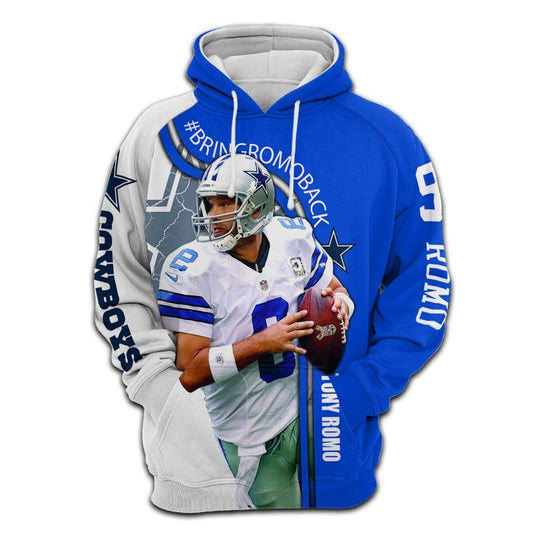 Dallas Cowboys VM Romo Back Hoodie